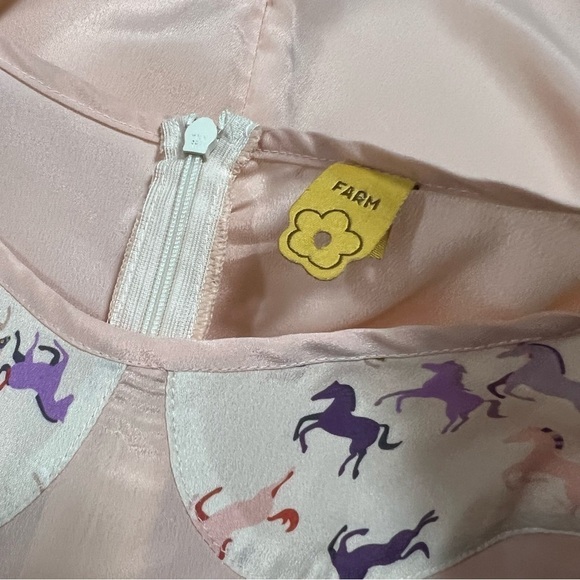 Farm Rio Anthropologie Drop Waist Farm Animal Horse Sleeveless Dress - Picture 4 of 11